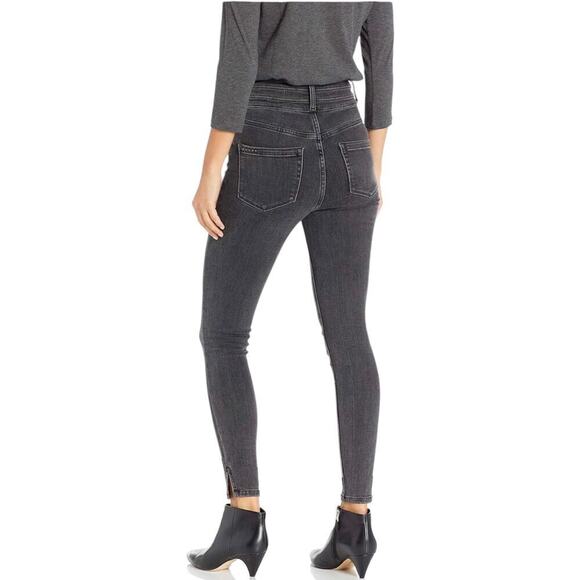 BLANK NYC High Rise Skinny Jeans Black Gray Dark Wash Stretch Denim size 27 - Picture 2 of 8